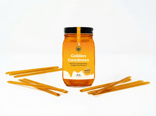 Best Seller Honey Bundle – 16 oz Louisiana Honey + Honey Sticks