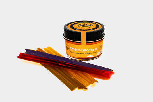 Honey Sampler Pack – 4 oz Louisiana Honey + Flavored Honey Sticks